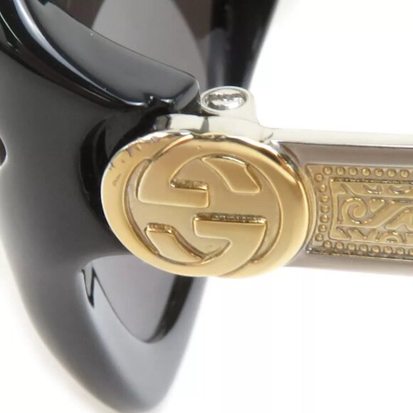 GUCCI Sunglasses Black Plastic/Metal - - Picture 5 of 8